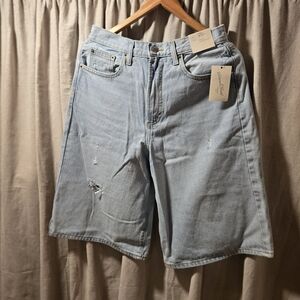 Universal Thread Long Light Blue Jean Shorts